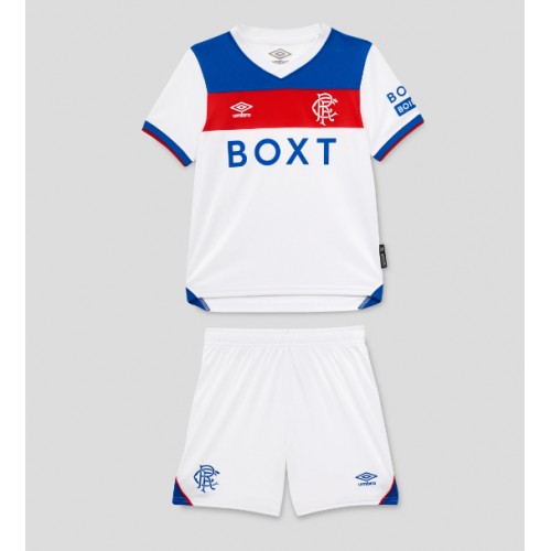 Rangers Replika babykläder Bortaställ Barn 2025-26 Kortärmad (+ korta byxor)